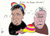 Cartoon: Orban (small) by tiede tagged orban,söder,ungarn,deutschland,homophobie,eu,tiede,cartoon,karikatur