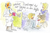 Cartoon: blaue pille (small) by REIBEL tagged viagra,erektion,frauenarzt,streich,doktor,wartezimmer,peinlich,kaffee