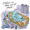 Cartoon: Smart Generation (small) by REIBEL tagged beziehung sex smartphone siri navigation peinlich bett schlafzimmer onenightstand