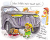 Cartoon: SUV (small) by REIBEL tagged suv,auto,neu,überfahren,katze,tochter,frau,angeber,premium