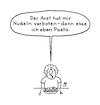 Cartoon: Diät II (small) by Lo Graf von Blickensdorf tagged spagetti,diät,nudeln,pasta,übergewicht,arzt,dick,abnehmen,mittagessen,frau,essen