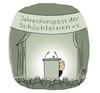 Cartoon: Schüchtern (small) by Lo Graf von Blickensdorf tagged jahreskongress,redner,rednerpult,bühne,zuschauer,schüchtern,vorhang,publikum,zaghaft,kongress,lampenfieber