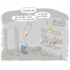 Cartoon: Wespen in der Bäckerei (small) by Lo Graf von Blickensdorf tagged wespen,bäckerei,verkäuferin,brot,kuchen