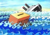 Cartoon: Elections (small) by menekse cam tagged election,sinking,ship,ballot,box,galley,slaves