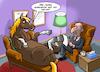 Cartoon: Beim Psychologen (small) by Chris Berger tagged pferd,psychaiter,psychologe,mobbing,herumreiten,reiter