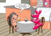 Cartoon: Dating (small) by Chris Berger tagged igel,luftballon,date,beziehung