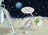 Cartoon: Klogespräche (small) by Chris Berger tagged astronaut,mond,mars,klo,dump,alien,ausserirdischer,klopapier,toilette