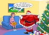 Cartoon: Mistelzweig (small) by Chris Berger tagged mistelzweig,kuss,weihnachten,blowjob,santa