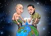 Cartoon: See the world burn (small) by Joshua Aaron tagged selensky,zelenskyj,putin,world,war,waffen