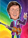 Cartoon: Sir Paul McCartney (small) by Chris Berger tagged beatles,80,geburtstag,paul,mccartney