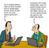Cartoon: Besuchsreport (small) by Karsten Schley tagged arbeit wirtschaft geld verkäufer verkaufen gesellschaft