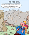 Cartoon: Der Berg ruft! (small) by Karsten Schley tagged natur,umwelt,reisen,tourismus,müll,umweltverschmutzung,berge,sport,bergsteiger