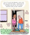 Cartoon: Ein Zeichen!! (small) by Karsten Schley tagged haustiere,alligatoren,katzen,familie,liebe,männer,frauen,ernährung