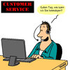 Cartoon: Guter Kundendienst (small) by Karsten Schley tagged wirtschaft,business,kunden,kundenservice,gesellschaft,geld,jobs,arbeit