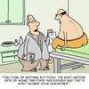 Cartoon: Headaches (small) by Karsten Schley tagged health,food,nutrition,patients,doctors,obesity,overweight