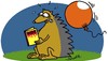 Cartoon: HORROR!! (small) by Karsten Schley tagged literatur,unterhaltung,kultur,lesen,tiere,natur,horror,bücher