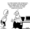 Cartoon: Interessant (small) by Karsten Schley tagged arbeitgeber,arbeitnehmer,wirtschaft,jobs,business,arbeit,karriere