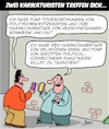 Cartoon: Karikaturisten (small) by Karsten Schley tagged karikaturisten,drohungen,hasskommentare,medien,facebook,twitter,politik,religion,extremismus,satire,meinungsfreiheit,gesellschaft