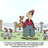Cartoon: Killer (small) by Karsten Schley tagged landwirtschaft,tierzucht,jobs,wirtschaft,ernährung,tiere,hühner,rassismus,politik,demokratie