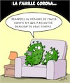 Cartoon: La Famille Corona (small) by Karsten Schley tagged familles,coronavirus,sante,societe,politique