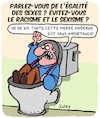 Cartoon: Langue (small) by Karsten Schley tagged sexisme,racisme,langue,diversite,respect,politique,education,medias,societe