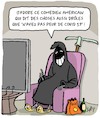 Cartoon: Le comedien americain (small) by Karsten Schley tagged covid19,campagne,electoral,politique,sante,trump,etats,unis,medias