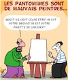 Cartoon: Mauvais... (small) by Karsten Schley tagged art,pantomimes,peintres,talent,profs