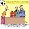 Cartoon: Neuverpflichtung (small) by Karsten Schley tagged fussball,neuverpflichtung,fussballprofis,vereine,clubs,spieler,sport,business,wirtschaft,tattoos
