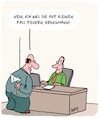 Cartoon: Nur keine Angst! (small) by Karsten Schley tagged jobs,arbeitgeber,arbeitnehmer,karriere,entlassungen,jobsicherheit,wirtschaft,business,konjunktur,einkommen,gesellschaft