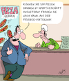 Cartoon: Pizza (small) by Karsten Schley tagged ernährung,fastfood,gesundheit,pizza,sport,verkaufen,marketing,business,wirtschaft,gastronomie,umsatz