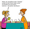 Cartoon: Umweltbewusste Ernährung (small) by Karsten Schley tagged umwelt,umweltschutz,ernährung,kinder,teenager,gesellschaft,gesundheit