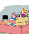 Cartoon: Und raus... (small) by Karsten Schley tagged business,arbeit,arbeitgeber,arbeitnehmer,rationalisierung,personalmanagement,entlassungen,personalabbau,soziales,wirtschaft,kapitalismus,profite,gesellschaft
