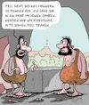 Cartoon: Unmännlich (small) by Karsten Schley tagged mode,pelz,fell,männer,frauen,naturschutz,tierschutz,gesellschaft,geschichte,zukunft