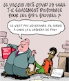 Cartoon: Vaccin (small) by Karsten Schley tagged covid19,vaccin,sante,pauvrete,science,capitalisme,politique,societe