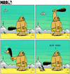 Cartoon: MRR 8 (small) by Yavou tagged keule,blöd,vogel,fliegende,untertasse,außerirdische,steinzeit,hoehlenmensch,unidentified,flying,object,saucer,caveman,bat,extra