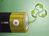 Cartoon: Going Green (small) by cartoonistzach tagged environment,nobel,chemistry,lithium,battery,green,renewable,energy