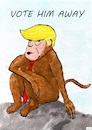 Cartoon: vote him away (small) by Stefan von Emmerich tagged vote,him,away,donald,trump,dump,president,america,the,liar,tweets,tonigh,lyin,king,awayt