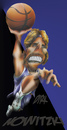 Cartoon: Dirk Nowitzki (small) by HSB-Cartoon tagged basketball,sport,dirk,nowitzki,nbl,dallas,mavericks,airbrush,caricature