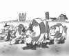 Cartoon: Überschwemmung (small) by HSB-Cartoon tagged landwirtschaft,tiere,kühe,kuh,farmer,agrar,hochwasser,überschwemmung,wiese,weide