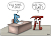 Cartoon: Full name Pi (small) by miguelmorales tagged math2022,pi,number,full,name,infinite