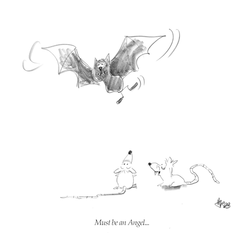 Cartoon: Angels (medium) by helmutk tagged culture