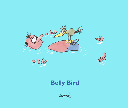 Cartoon: Belly Bird (medium) by helmutk tagged leisure,time