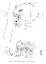 Cartoon: Leaving (small) by helmutk tagged nature