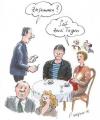 Cartoon: Zusammen? (small) by woessner tagged man woman couple coffee
