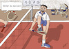 Cartoon: Fair play (small) by Ah-kreativ tagged sport tennis fairness