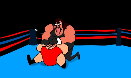 Cartoon: UNDERTAKER ANIMATIC (medium) by sal tagged cartoon,undertaker,wrestling