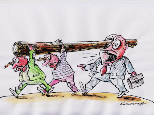 Cartoon: Strahl ins Auge (medium) by Siminoga Vadim tagged politik,wahlen,macht,gesetz,beamte,korruption