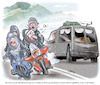 Cartoon: Die ersten warmen Tage (small) by Ritter-Cartoons tagged biker