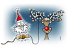 Cartoon: Besinnliches Fest (small) by Rovey tagged weihnachten,rentier,rudi,rednose,santa,claus,weihnachtsmann,xmas,christmas,fest,weihnachtsfest,lichterkette,elektrisch,licht,besinnlichkeit,dekoration,stimmung,winter,dezember
