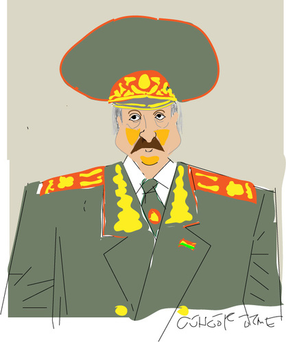 Cartoon: A.Lukashenko (medium) by gungor tagged belarus